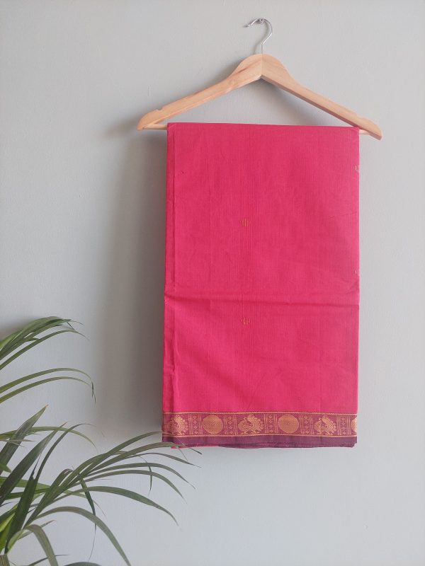 Handloom cotton saree NAKSH/SA/2b/424 - Image 4