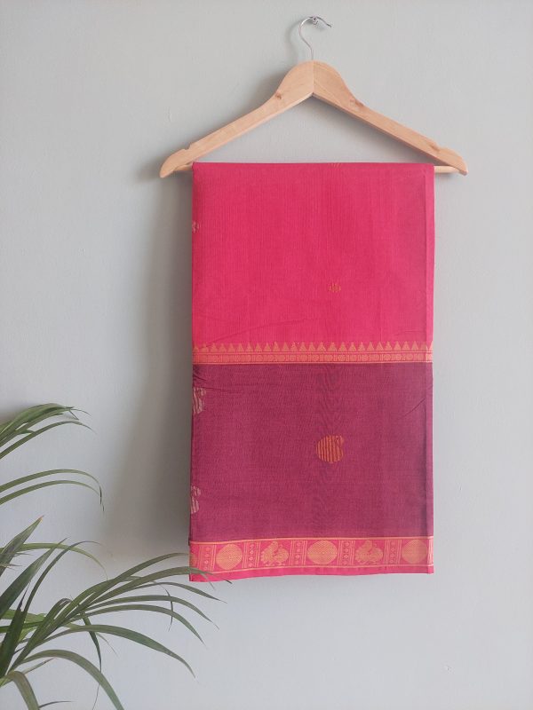 Handloom cotton saree NAKSH/SA/2b/424 - Image 5