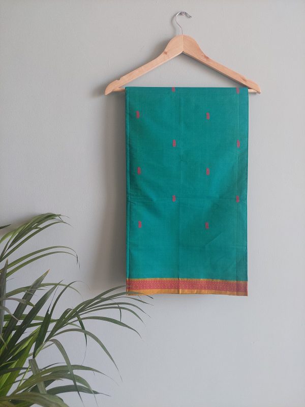 Handloom cotton saree NAKSH/SA/3a/424 - Image 2