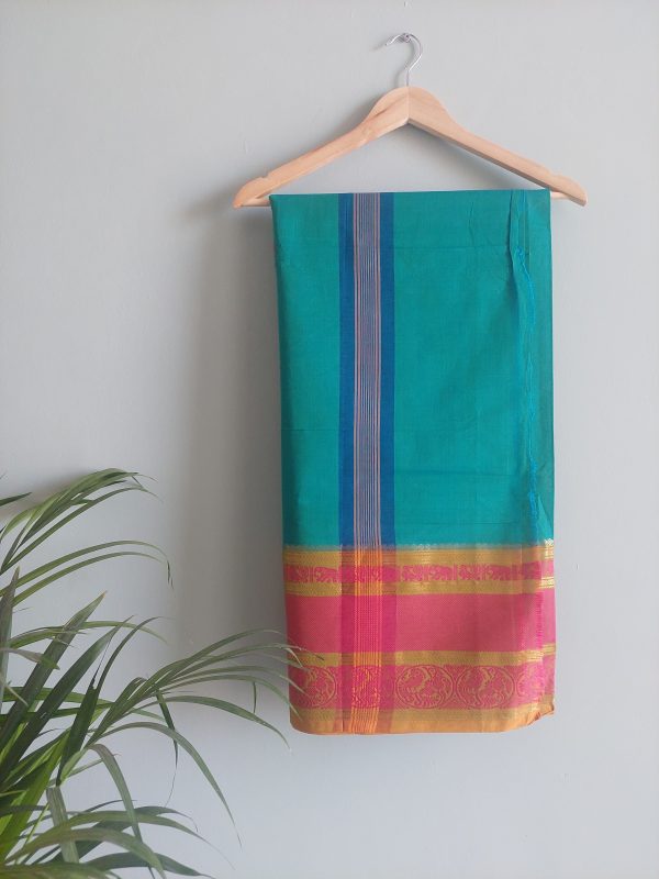 Handloom cotton saree NAKSH/SA/3a/424 - Image 4