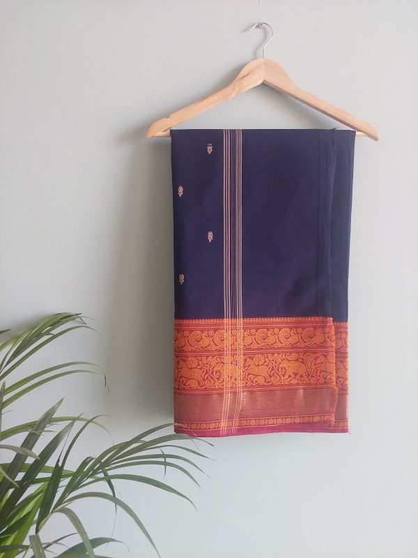 Handloom cotton saree - NAKSH/SA/3d/424 - Image 5