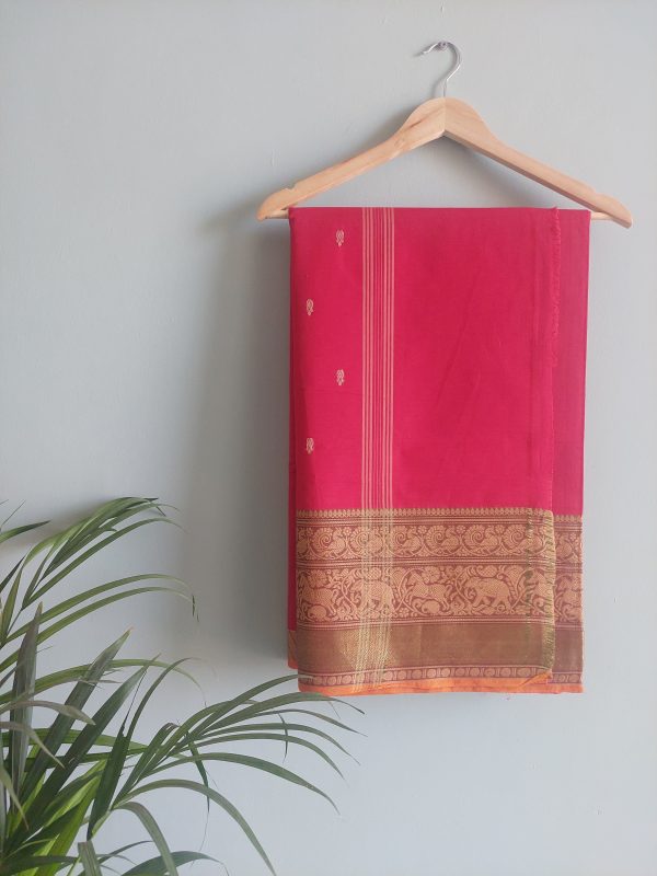 Handloom cotton saree NAKSH/SA/3e/424 - Image 5