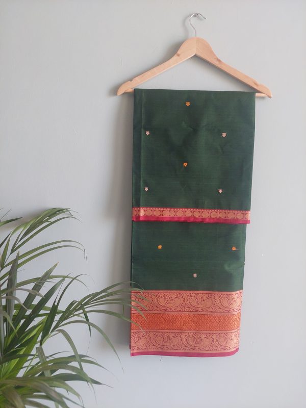 Handloom cotton saree NAKSH/SA/3f/424 - Image 2