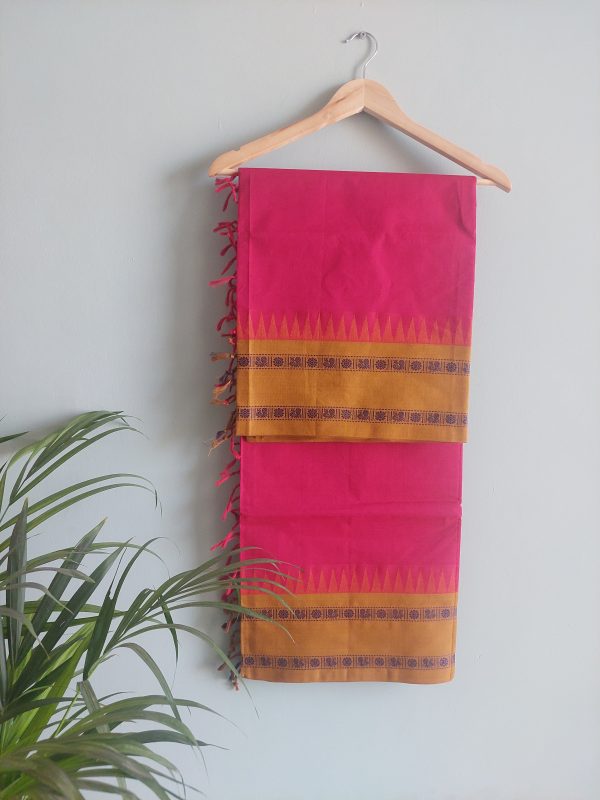 Handloom cotton saree    NAKSH/SA/4a/424 - Image 3