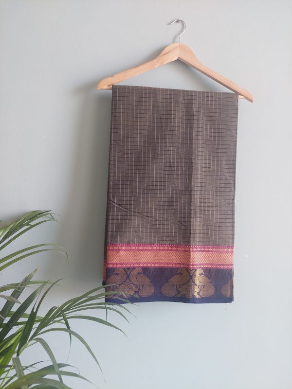 Handloom cotton saree NAKSH/SA/5a/424 - Image 3