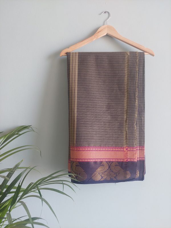 Handloom cotton saree NAKSH/SA/5a/424 - Image 5