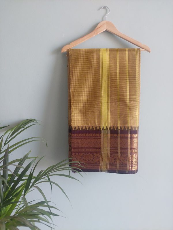 Handloom Cotton Saree  NAKSH/SA/7a/424 - Image 2