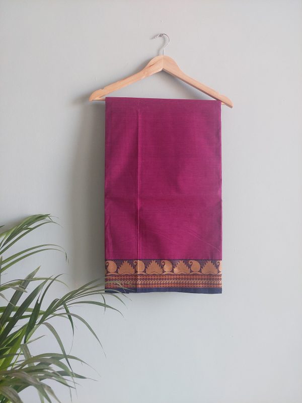 Handloom cotton saree  NAKSH/SA/8a/424 - Image 2