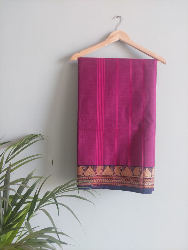 Handloom cotton saree  NAKSH/SA/8a/424 - Image 4