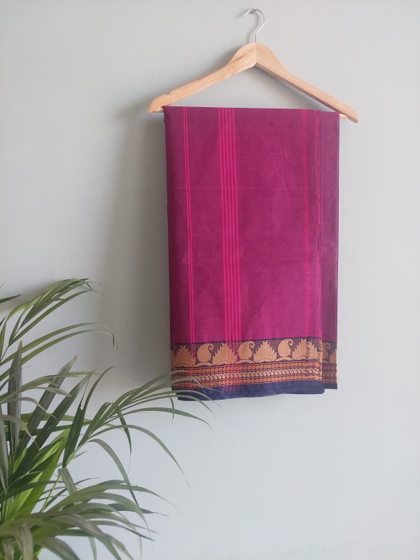 Handloom cotton saree  NAKSH/SA/8a/424 - Image 5