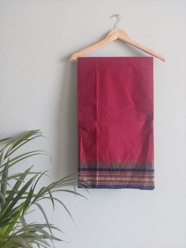 Handloom cotton saree NAKSH/SA/8c/424 - Image 2