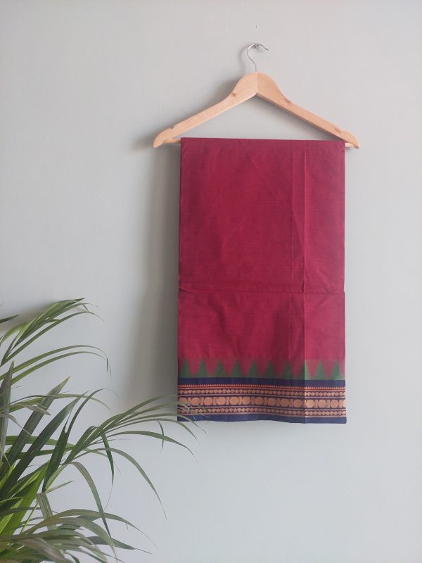 Handloom cotton saree NAKSH/SA/8c/424 - Image 3