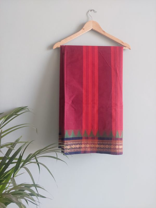 Handloom cotton saree NAKSH/SA/8c/424 - Image 4