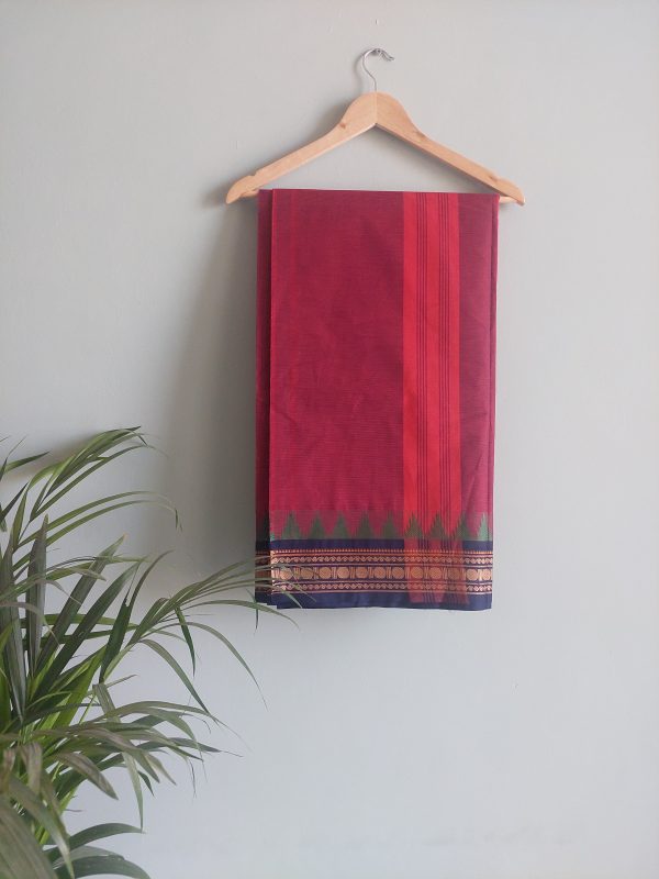 Handloom cotton saree NAKSH/SA/8c/424 - Image 5