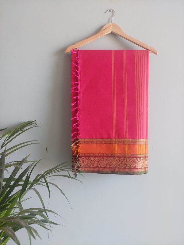 Handloom Cotton Saree  NAKSH/SA/8e/424 - Image 4