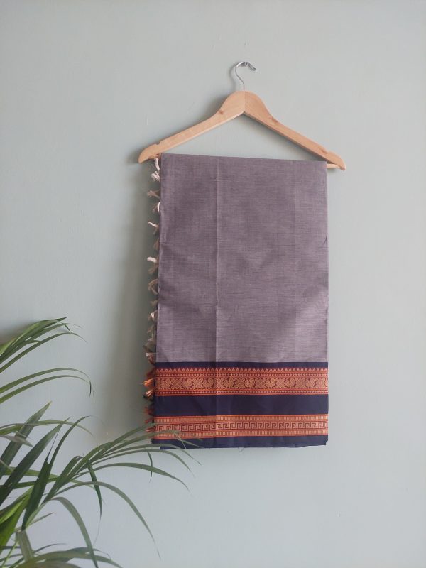 Handloom cotton saree   NAKSH/SA/8f/424 - Image 2