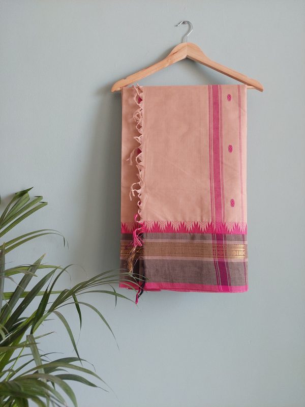 Handloom cotton saree NAKSH/SA/9d/424 - Image 5