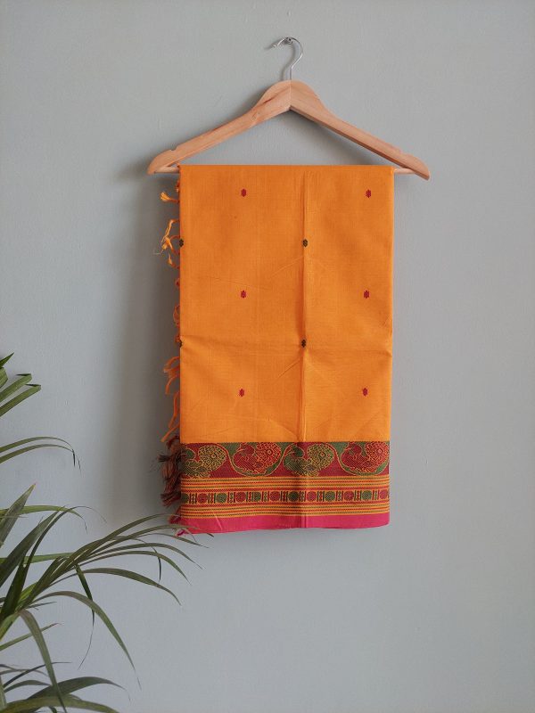 Handloom cotton saree     NAKSH/SA/9i/424 - Image 4