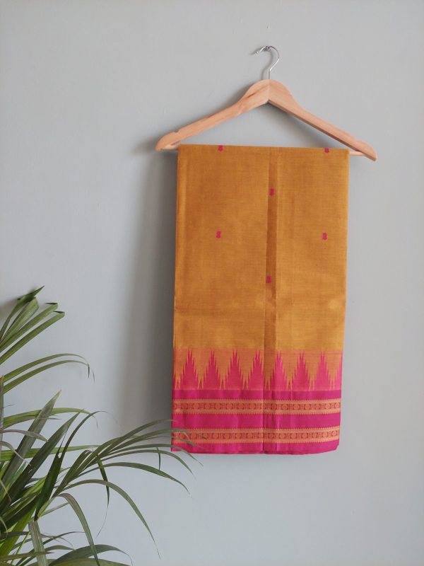 Handloom cotton saree NAKSH/SA/10b/424 - Image 3