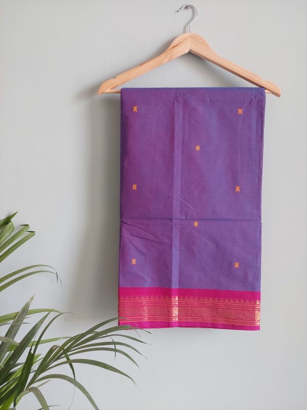 Handloom cotton saree NAKSH/SA/10c/424 - Image 2