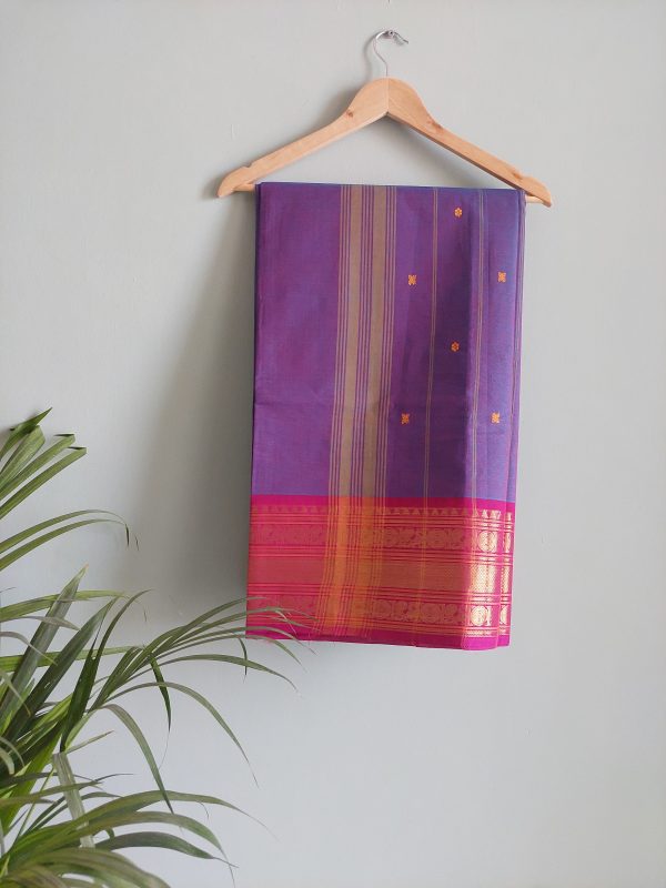 Handloom cotton saree NAKSH/SA/10c/424 - Image 5