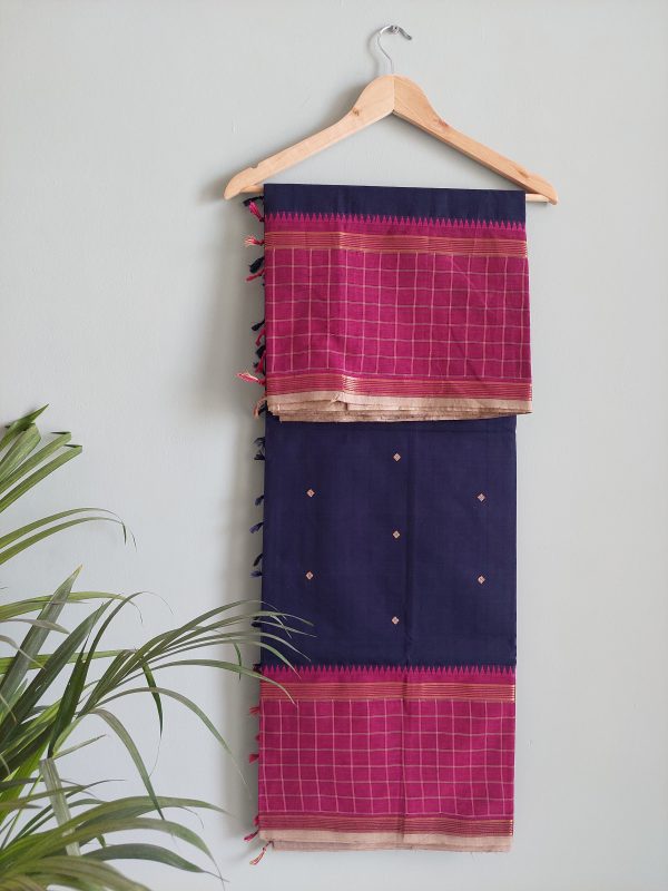 Handloom cotton saree NAKSH/SA/11a/424