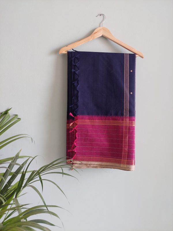 Handloom cotton saree NAKSH/SA/11a/424 - Image 6