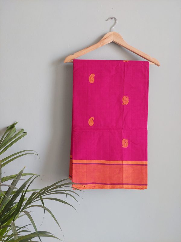 Handloom cotton saree NAKSH/SA/13a/424 - Image 3