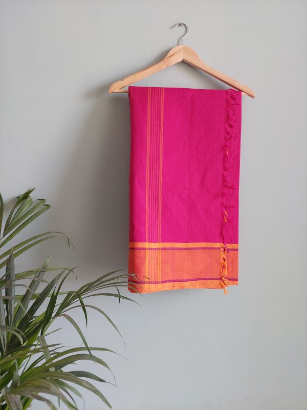 Handloom cotton saree NAKSH/SA/13a/424 - Image 4