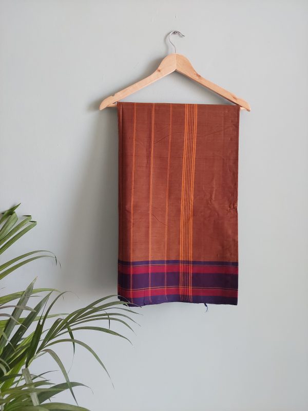 Handloom cotton saree - NAKSH/SA/15f/424 - Image 3