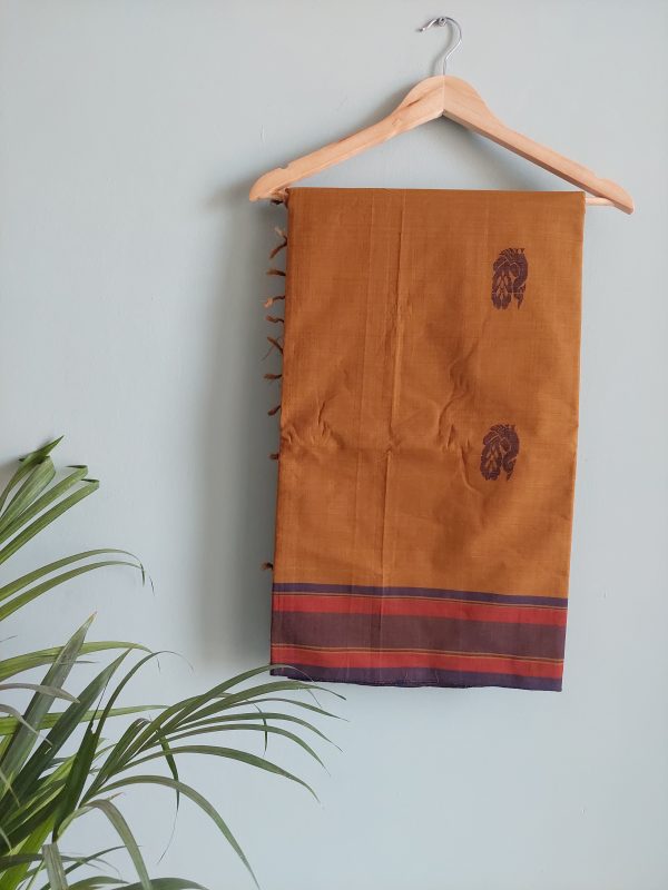 Handloom cotton saree NAKSH/SA/15E/424 - Image 2