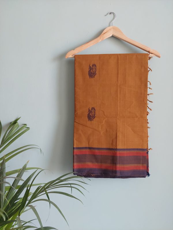 Handloom cotton saree NAKSH/SA/15E/424 - Image 3