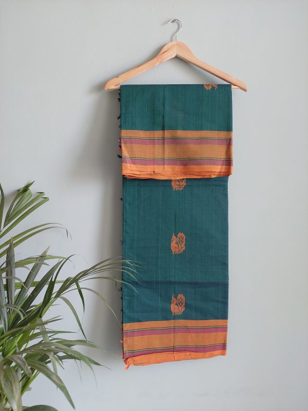 Handloom cotton saree. NAKSH/SA/15c/424