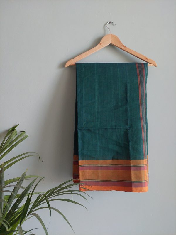 Handloom cotton saree. NAKSH/SA/15c/424 - Image 2