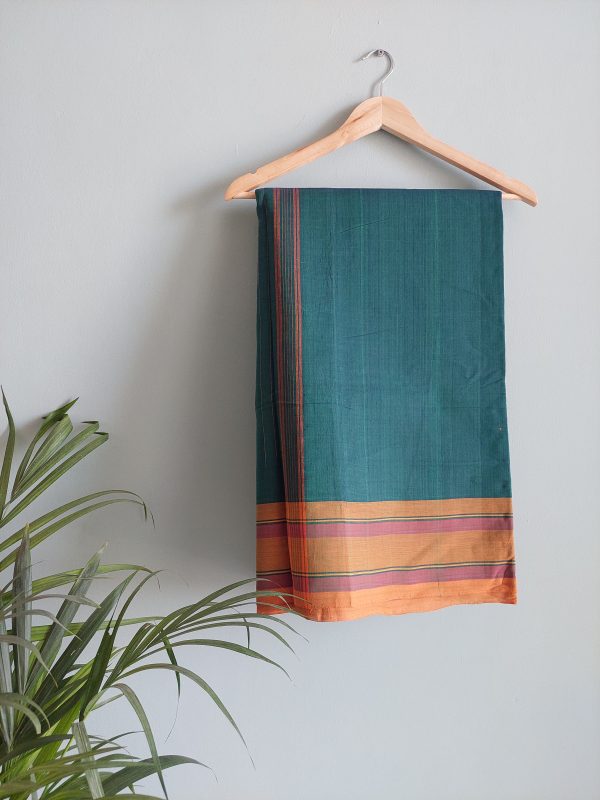 Handloom cotton saree. NAKSH/SA/15c/424 - Image 3