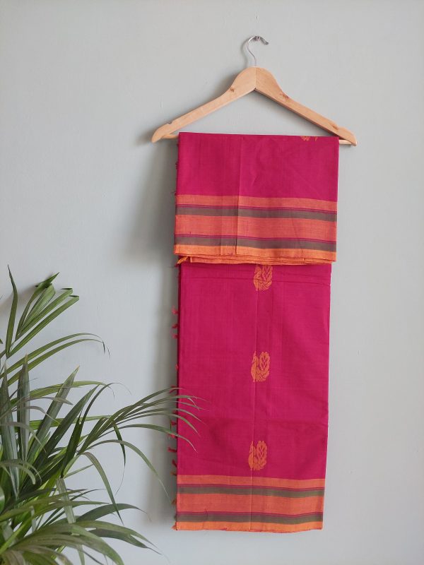 Handloom cotton saree NAKSH/SA/15a/424 - Image 2