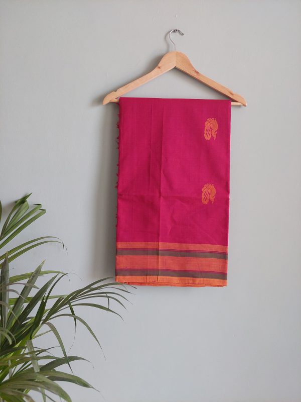 Handloom cotton saree NAKSH/SA/15a/424 - Image 3