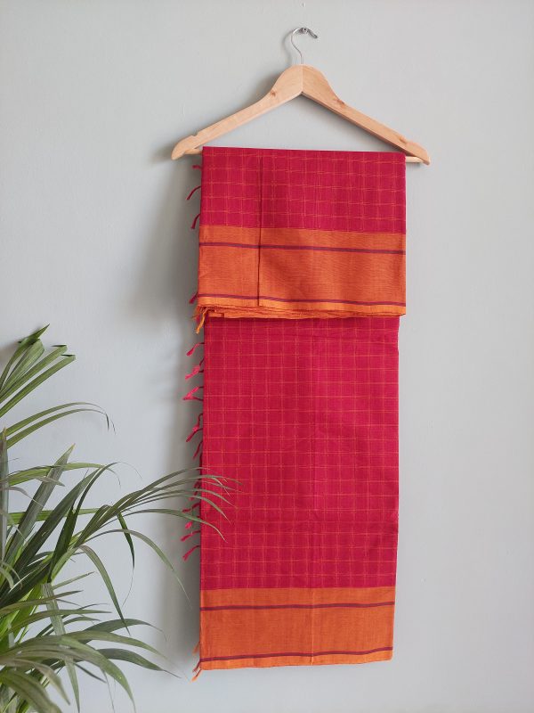 Handloom Cotton saree     NAKSH/SA/16c/424