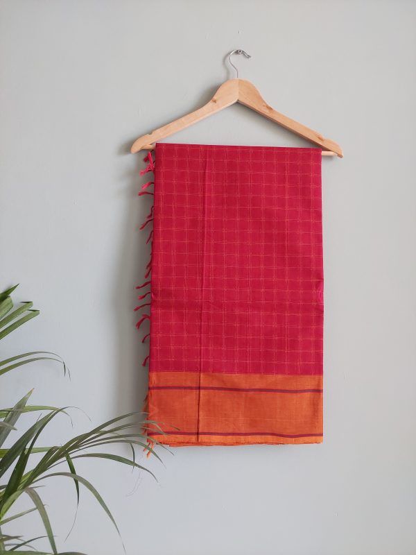 Handloom Cotton saree     NAKSH/SA/16c/424 - Image 2