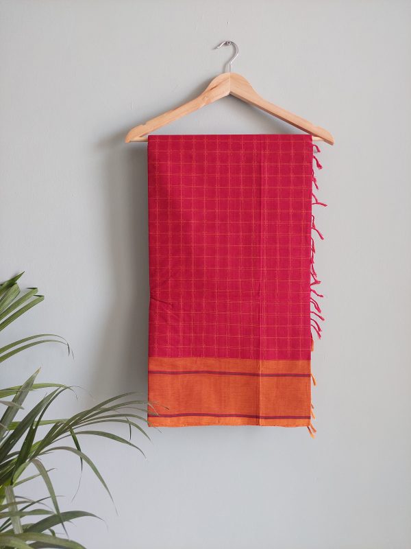 Handloom Cotton saree     NAKSH/SA/16c/424 - Image 3