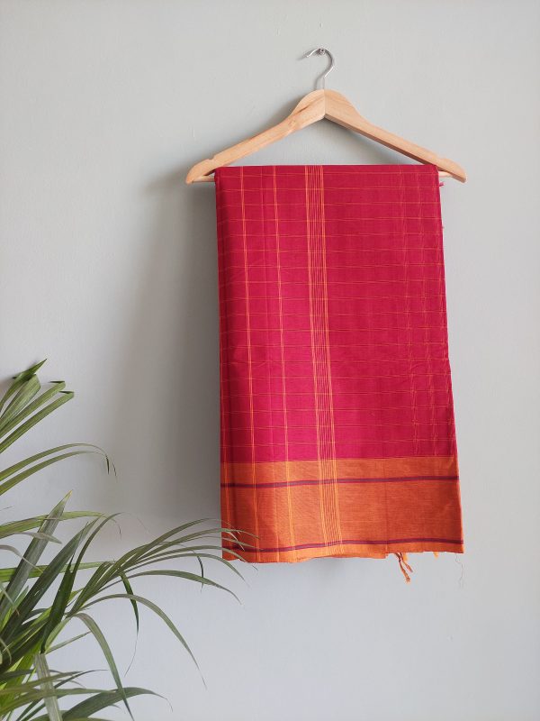 Handloom Cotton saree     NAKSH/SA/16c/424 - Image 5