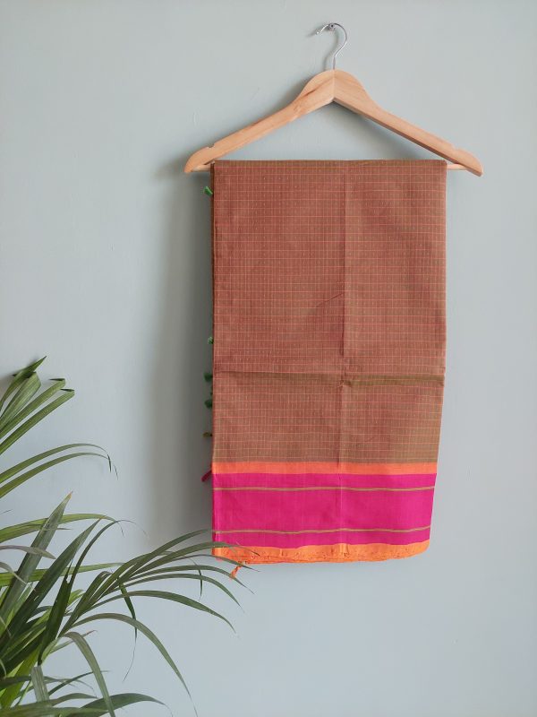 Handloom cotton saree NAKSH/SA/16b/424 - Image 2