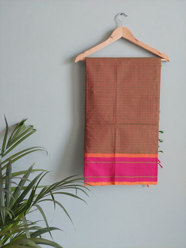 Handloom cotton saree NAKSH/SA/16b/424 - Image 3