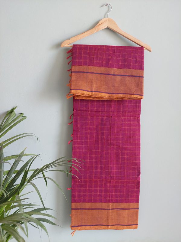 Handloom cotton saree NAKSH/SA/16a/424