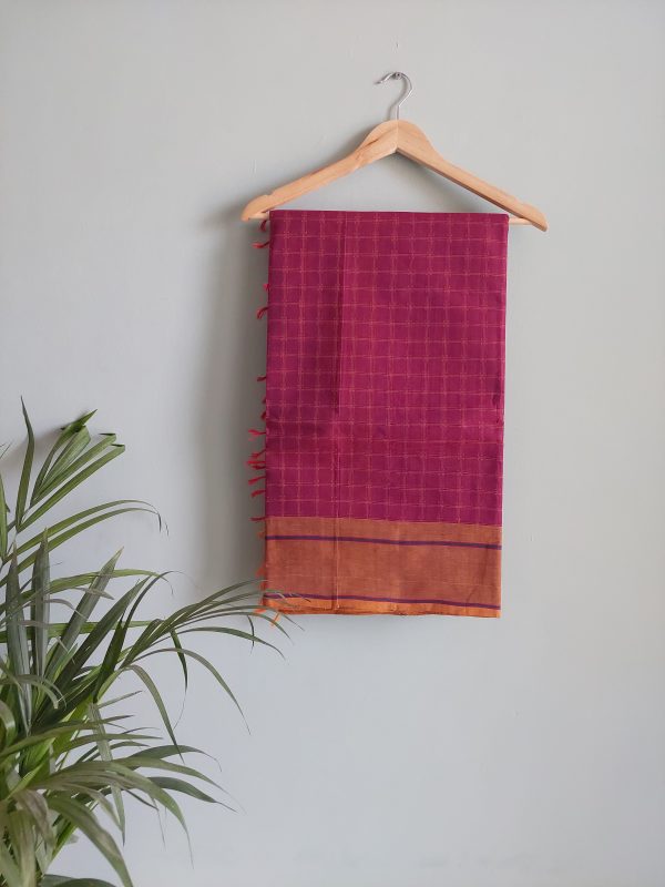 Handloom cotton saree NAKSH/SA/16a/424 - Image 2