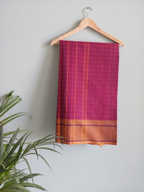 Handloom cotton saree NAKSH/SA/16a/424 - Image 4