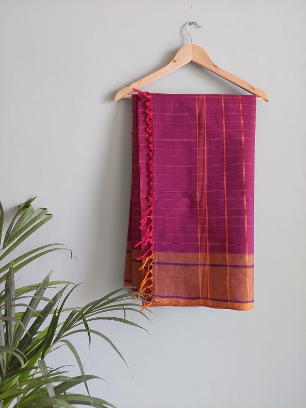 Handloom cotton saree NAKSH/SA/16a/424 - Image 5