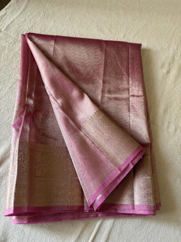 Tissue silk saree - Pink color NAKSH/TS/2/1024