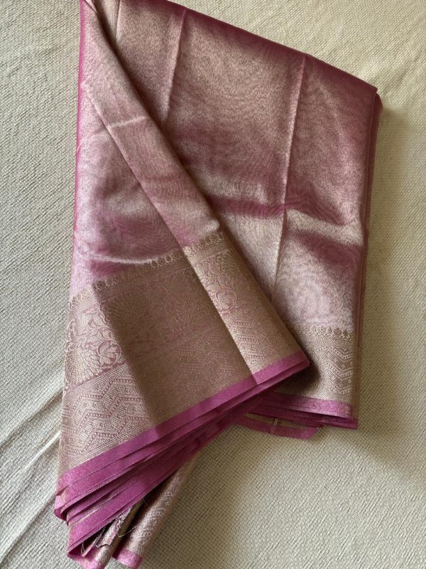 Tissue silk saree - Pink color NAKSH/TS/2/1024 - Image 8