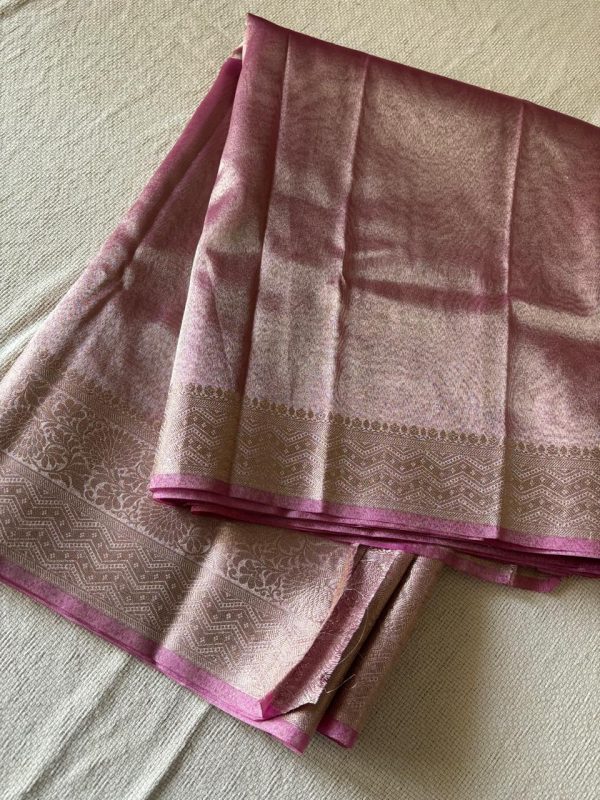 Tissue silk saree - Pink color NAKSH/TS/2/1024 - Image 7